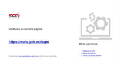 Desktop Screenshot of mapserver.sgm.gob.mx