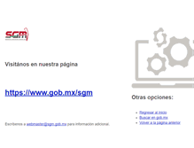 Tablet Screenshot of mapserver.sgm.gob.mx